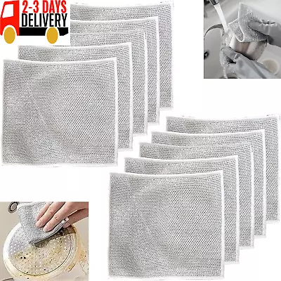 0PCS Multifunctional Non-Scratch Wire Dishcloth Steel Wire Dish Towel Multipur • $18.99