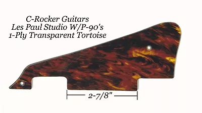 Les Paul LP Transparent Tortoise Jr. Pickguard W/P-90's For Gibson Project NEW • $44.99