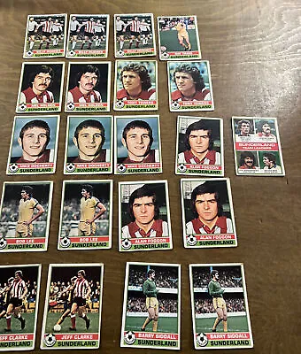 £2.99 • Buy Topps Chewing Gum 1977 Footballers Trade Card Sunderland Job Lot X 21