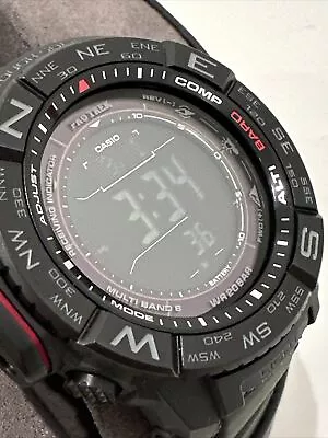 Casio Pro Trek Men's Tough Solar Atomic Time 47mm Watch PRW-3510Y-8 • $195.49