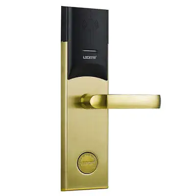 LOCSTAR  8088 RFID Card +Mechnical Key Unlock Hotel Door Lock(Gold) • £128.99