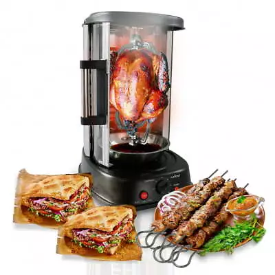 NutriChef PKRTVG34 - Vertical Rotisserie Oven - Rotating Kebob Cooker Adjustable • $92.99