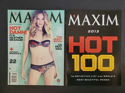 2013 Maxim + The Hottest 100 Issue Magazine Miley Cyrus Jessica Alba O Wilde • $19.99