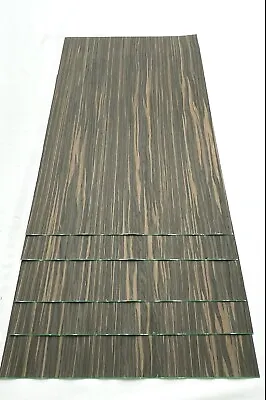 Composite Macassar Ebony Wood Veneer 1/42 Thick. 5 Sheets (23.5  X 15 ) 12 Sq Ft • $42.99