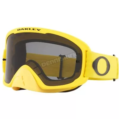 Oakley Yellow O-Frame 2.0 Pro MX Moto Goggles W/Dark Grey Lens - 0OO7115 711535 • $60