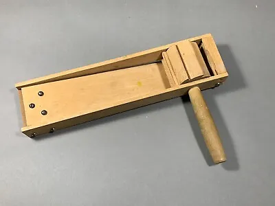 Vintage Wooden Gas-Leak Fire Alarm Ratchet Clacker 1930s Noise Maker Toy • $29.95