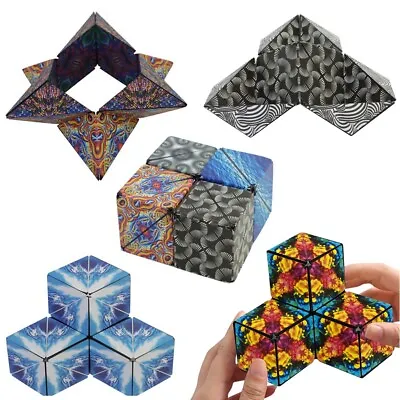 £8.59 • Buy Infinity Flip Variety Changeable Magnetic Magic Cube Puzzle Anti Stress Toys UK