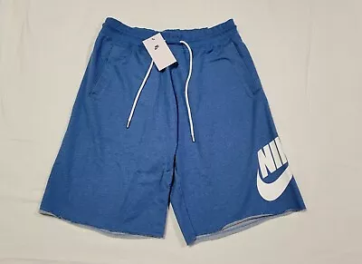 Nike Mens Sportswear Club Graphic Fleece Shorts 836277-407 Loose Fit • $44.99