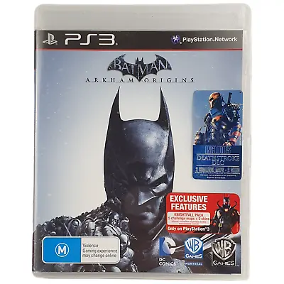 Sony Playstation 3 PS3 DC Comics BATMAN ARKHAM ORIGINS Game Manual M 2013 Reg 4 • $22.45
