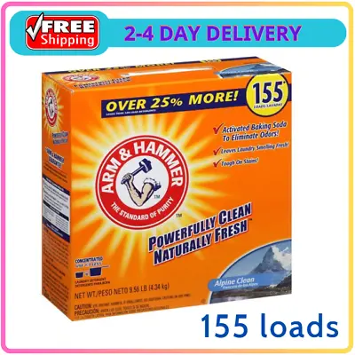 Arm & Hammer Powder Laundry Detergent Alpine Clean 155 Loads - NEW • $18.58