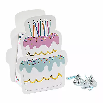 Birthday Cake Favor Boxes Party Supplies 12 Pieces • $11.51