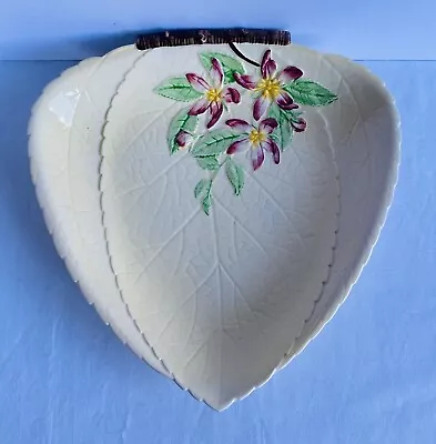 CARLTON WARE Vintage Blossom Flower Leaf Hand Painted Large Dish England 161 VGC • $34.94