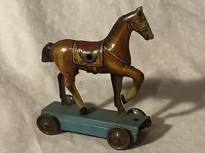 German Tin Penny Toy Horse Vintage Meier Distler I-35 • $125