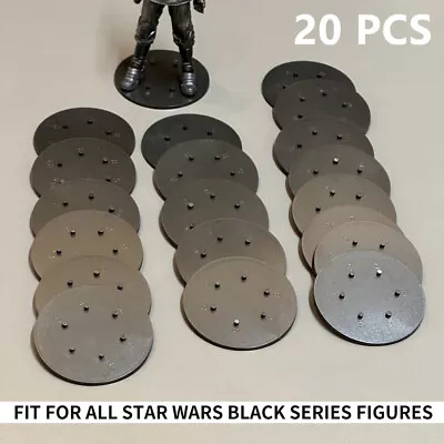 Lot 20 Star Wars Black Series 6 Inch Action Figure Stand Multi-peg Toy BLACK 6'' • $16.14