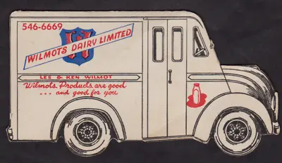1950's Wilmots DairyKingstonOntario Milk Truck Sewing Kit No Milk Tokens • $15