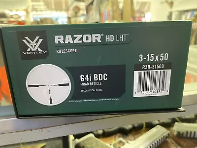 Vortex Razor HD LHT 3-15x50 G4i Illum MRAD BDC Riflescope RZR-31503 | • $1510.88