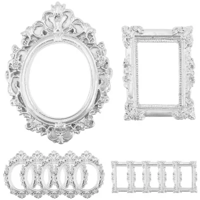  12 Pcs Photo Frame Antique Picture Frames Miniature Display Case Jewelry • £10.19
