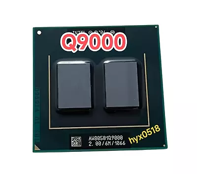 Intel Core 2 Quad Q9000 CPU SLGEJ 2.0GHz-6M-1066MHz Socket P Laptops Processor • $18.18