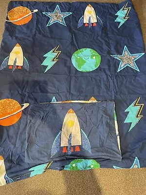 £8.50 • Buy NEXT Boys Girls Cotbed Toddler Bedding Set Duvet Set Space