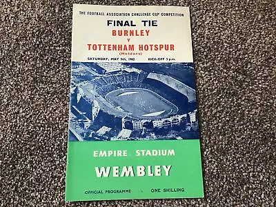 Tottenham V Leicester 1961 FA Cup Final Programme. • £3.99