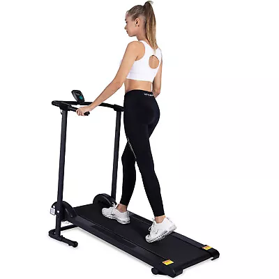 Space Saving Foldable Treadmill Manual Treadmill Non Electric Treadmill For Home • $186.18