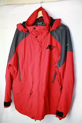 Vaude Sympatex Rock & Ice Size Xl Snow Rain Mens Mountain Jacket + Detach Hood • £55