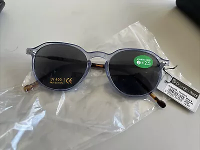 £10.99 • Buy Goodlookers Ladies Portland Blue & Tortoiseshell Reading Sunglasses +2.50 - New