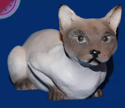 Vintage 1992 Siamese Cat Statue UNIVERSAL STATUARY #924 14  X 6  USA • $29.88