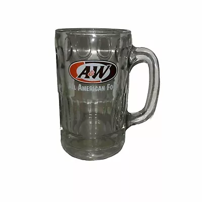 Vintage A&W Root Beer Heavy Mug Stein Glass Logo AW Original Authentic 6” • $11.99