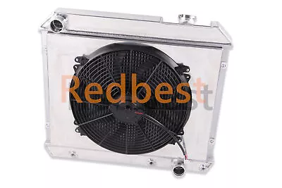 3 Row ALUMINUM RADIATOR&SHROUD&FAN For Chevrolet C/K Truck 62 64 65 66 3.8L-5.3L • $161