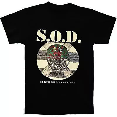 Vtg S.O.D. - Stormtroopers Of Death Band Cotton Black Unisex Shirt AA2210 • $21.89