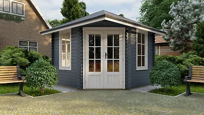 £2680 • Buy CORNER CABIN 3mx3m 28mm/ COMPLETED WITH FLOOR AND SHINGLE TILES IN STOCK