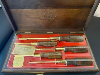 1986 MAC TOOL COLLECTIBLE 24K GOLD PLATED 5pc SCREWDRIVER SET • $129.99