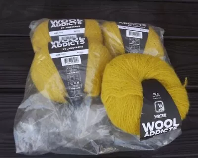$40 • Buy Lang Yarn  Wool Addicts  Water  New, 4 X 50 Gr., 100 % Alpaca, Col. 11, 154 Yard