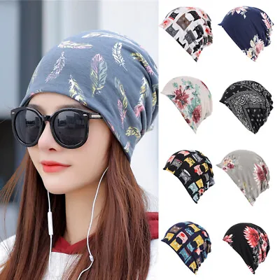 Men Oversize Knitted Cotton Hat Slouch Stretch Beanie Women Skateboard Cap Uk • £5.39