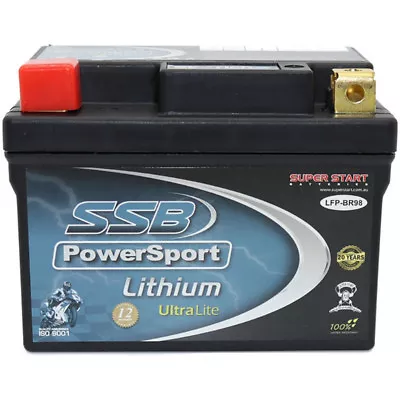 LFP-BR98 SSB Mx PowerSport Lithium Ultralite 12 Volt Starter Motorcycle Battery • $128.04