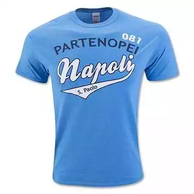 New Napoli Partenopei 081 Banner Adult Soccer Calcio T-shirt Maradona Lozado • $21.50