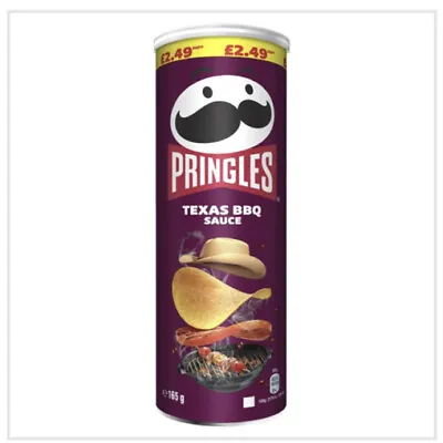 £11.99 • Buy Pringles Texas BBQ Sauce Crisps| Full Box Of 6 X 165g 