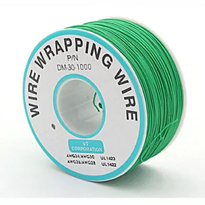 250 Meter 30AWG Wrapping Wire Insulated Tin Plated Single Core Copper PCB/OK • £11.12