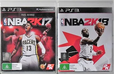 NBA 2K17 And NBA 2K18 Bundle PS3 • $74.95