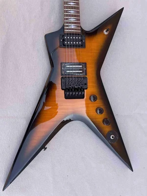 $349 • Buy Custom V  6 Strings Electric Guitar Rosewood Fingerboard Black Hardware