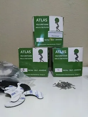 10 Pair ATLAS 3M HEEL PLATES Shoe Taps MADE IN THE USA! Nylon Protector W/nails  • $17