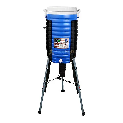 K Line Products Kosmo Cooler 5 Gallon W/ Handles Spout & 3 Collapsible Legs Blue • $99
