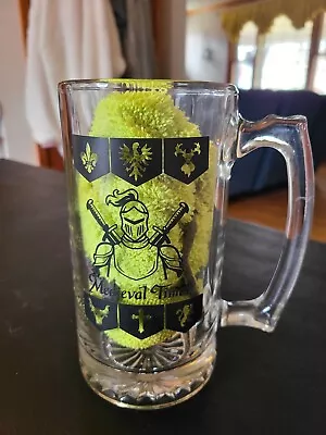 Medieval Times 26 Oz Glass Stein Beer Mug Knight Dinner & Tournament 7.25  Heavy • $10