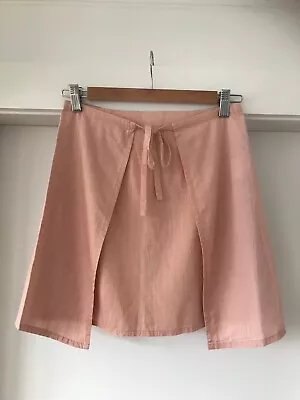 Zulu & Zephyr Pink Cotton Blend Waister Wrap Style Mini Skirt Size 6 • $35