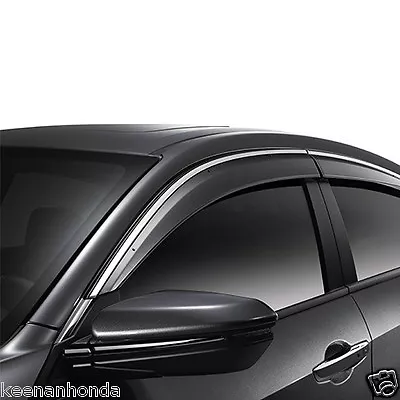 Genuine OEM Honda Civic 4Dr Sedan Door Visor Kit 2016 - 2021 08R04-TBA-101 • $184.95