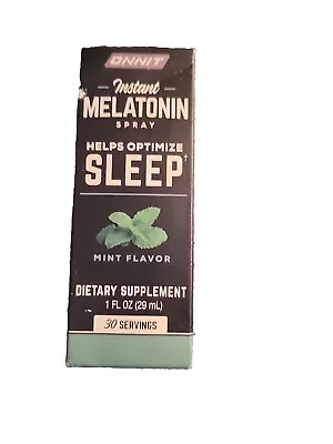 Onnit Instant Melatonin Sleep Spray Melatonin Dietary Supplement Mint Exp 05/24 • $14.99