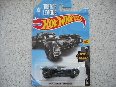 2018 Hot Wheels Die Cast Hw Batman Justice League Batmobile Car 1 Black • $9.99