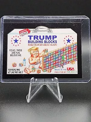 2017 Topps Wacky Packages 50th Anniversary #1 TRUMP BUILDING BLOCKS - Politics • $8.99