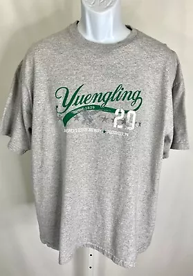 Yuengling Short Sleeve Gray Crew Neck Green Graphic Top Men’s Size XL • $10.80